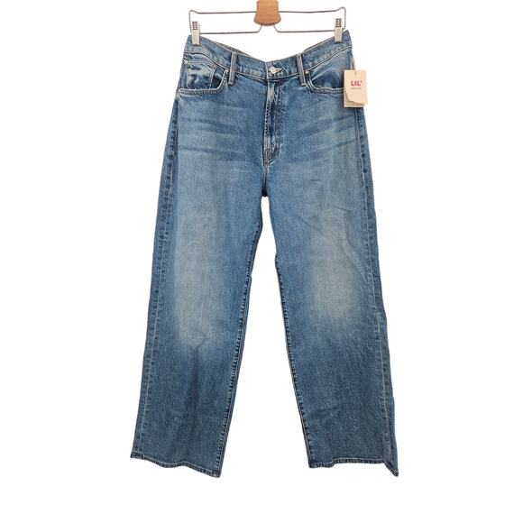 MOTHER Lil Dodger‎ Ankle High-Rise Straight-Leg Jeans Strike a Pose 31 - Picture 5 of 14